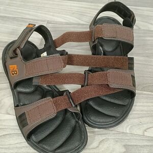 New Balance Hiking Sandals Men's Sz 12 D Plush 20 Brown Adjustable Straps SD214